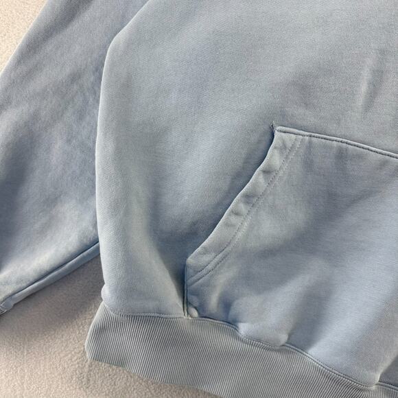 Ninth Hall Fundamentals Sweatshirt Men's XL Blue Boxy Faded Distressed Logo - Picture 3 of 16